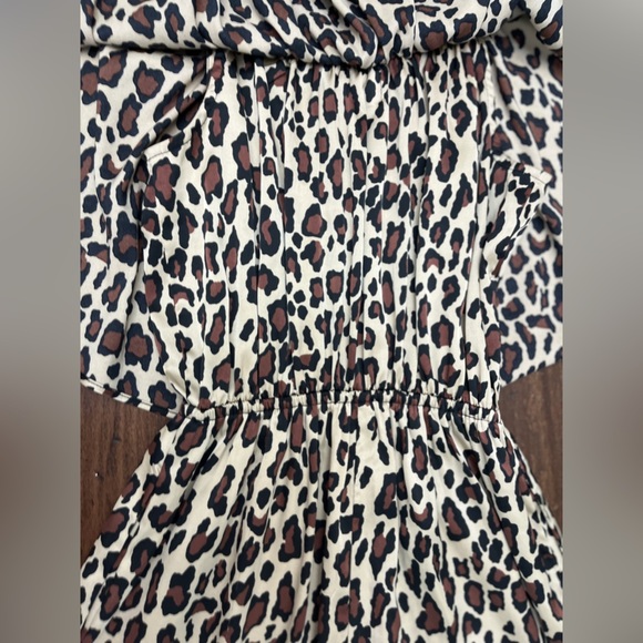 Show Me Your MuMu Leopard Pantsuit Size Small Jumpsuit Chic Fall Preppy Satin - Picture 14 of 16